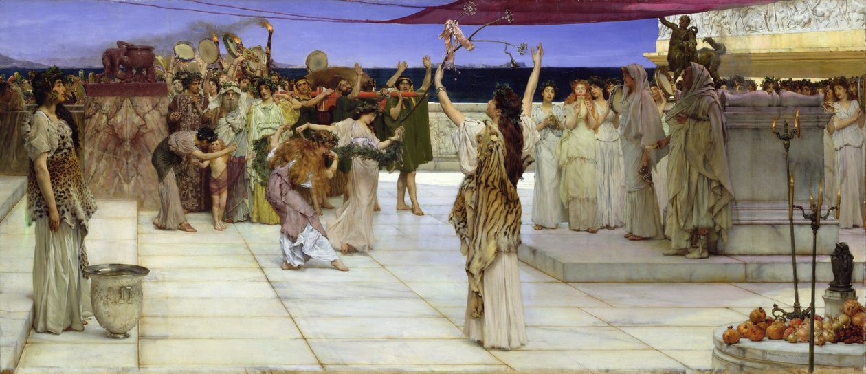 Dedykacja dla Bachusa, 1889 autorstwa Lawrence Alma Tadema