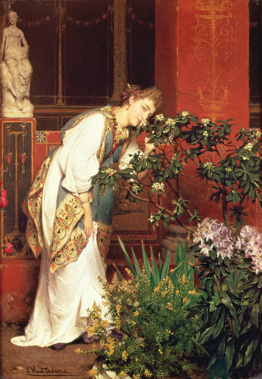 W Perystylum, 1866 autorstwa Lawrence Alma Tadema