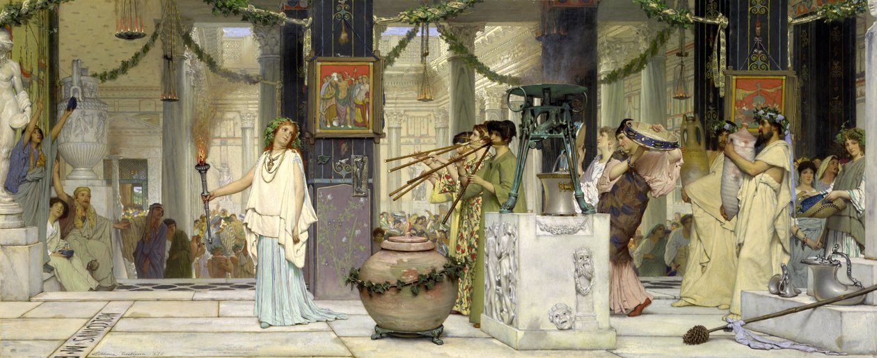 Festiwal vintage autorstwa Lawrence Alma Tadema