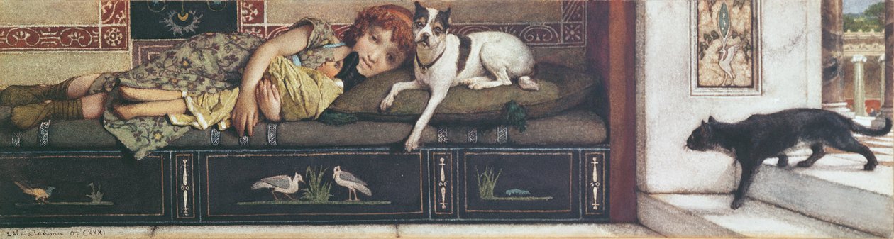 Dobrzy przyjaciele autorstwa Lawrence Alma Tadema