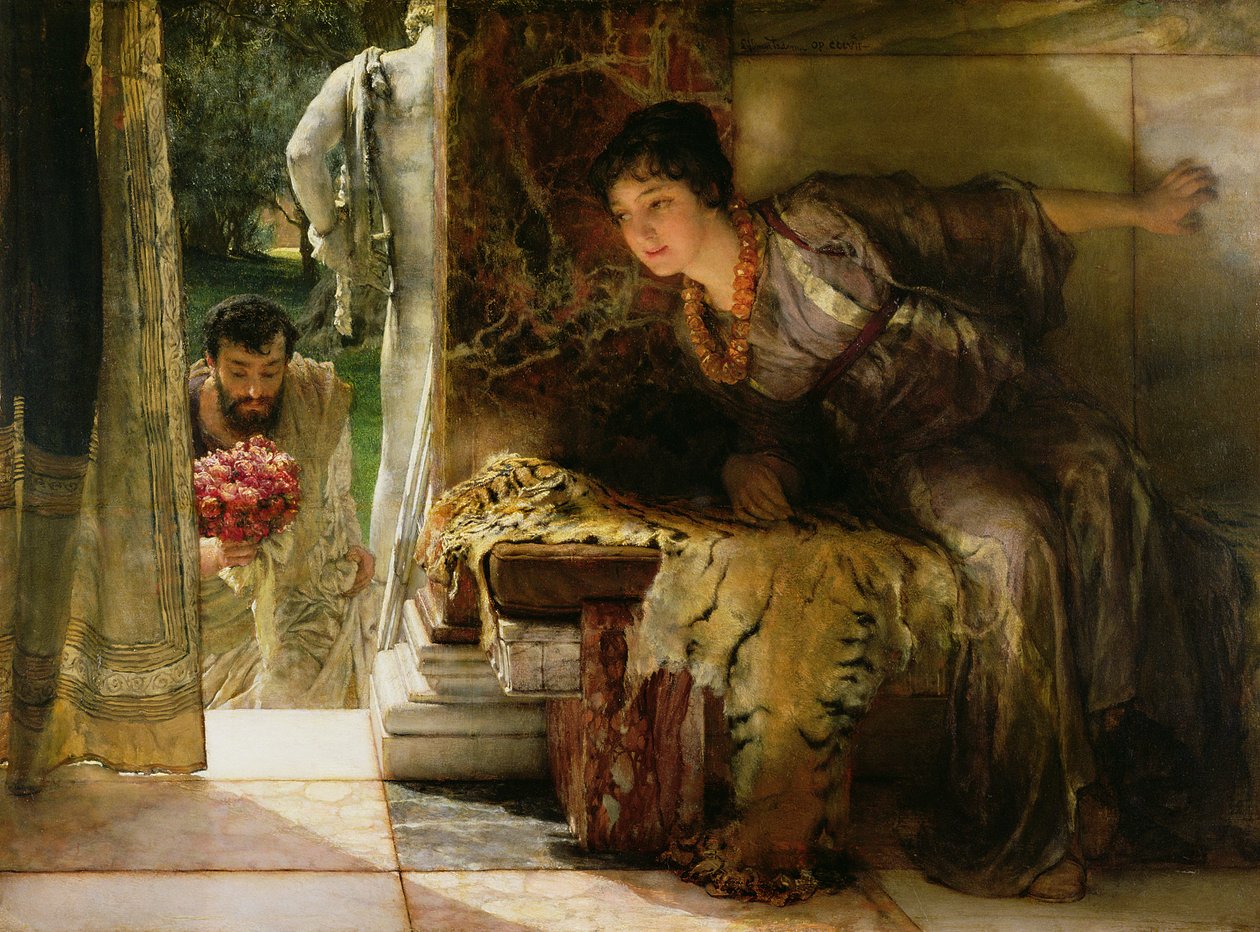 Welcome Footsteps, 1883 (patrz także 15132) autorstwa Lawrence Alma Tadema