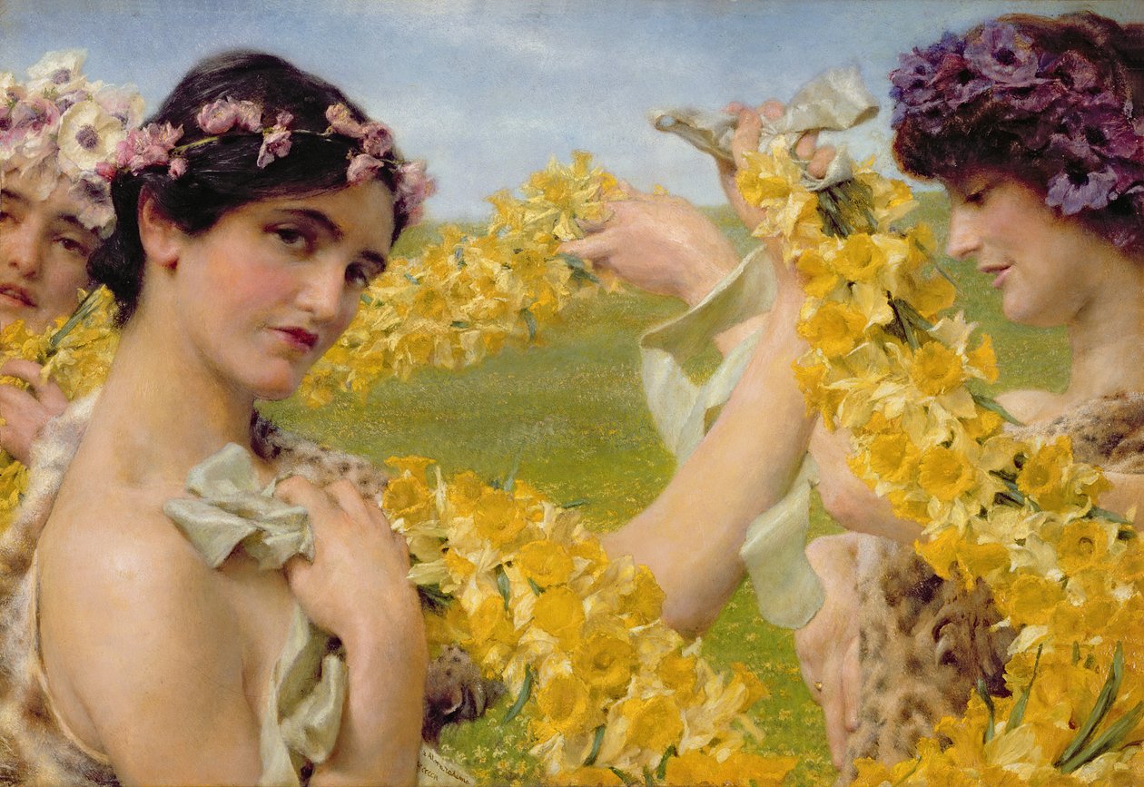 Kiedy kwiaty powracają, ok. 1911 autorstwa Lawrence Alma Tadema