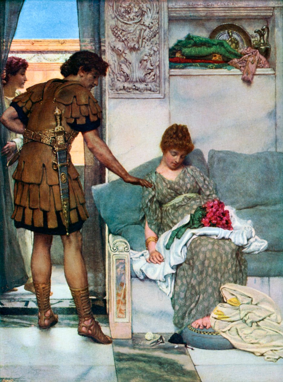 Ciche powitanie, 1908-1909. autorstwa Lawrence Alma Tadema