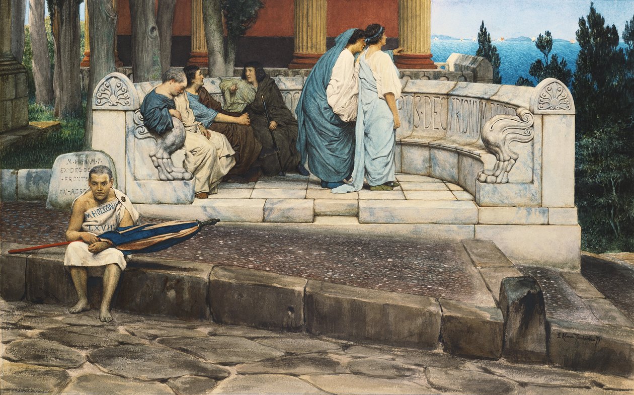 Jeśli Podium, 1871 autorstwa Lawrence Alma Tadema