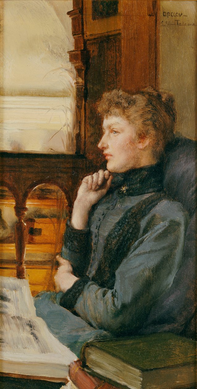 Myśli z daleka, 1890 autorstwa Lawrence Alma Tadema
