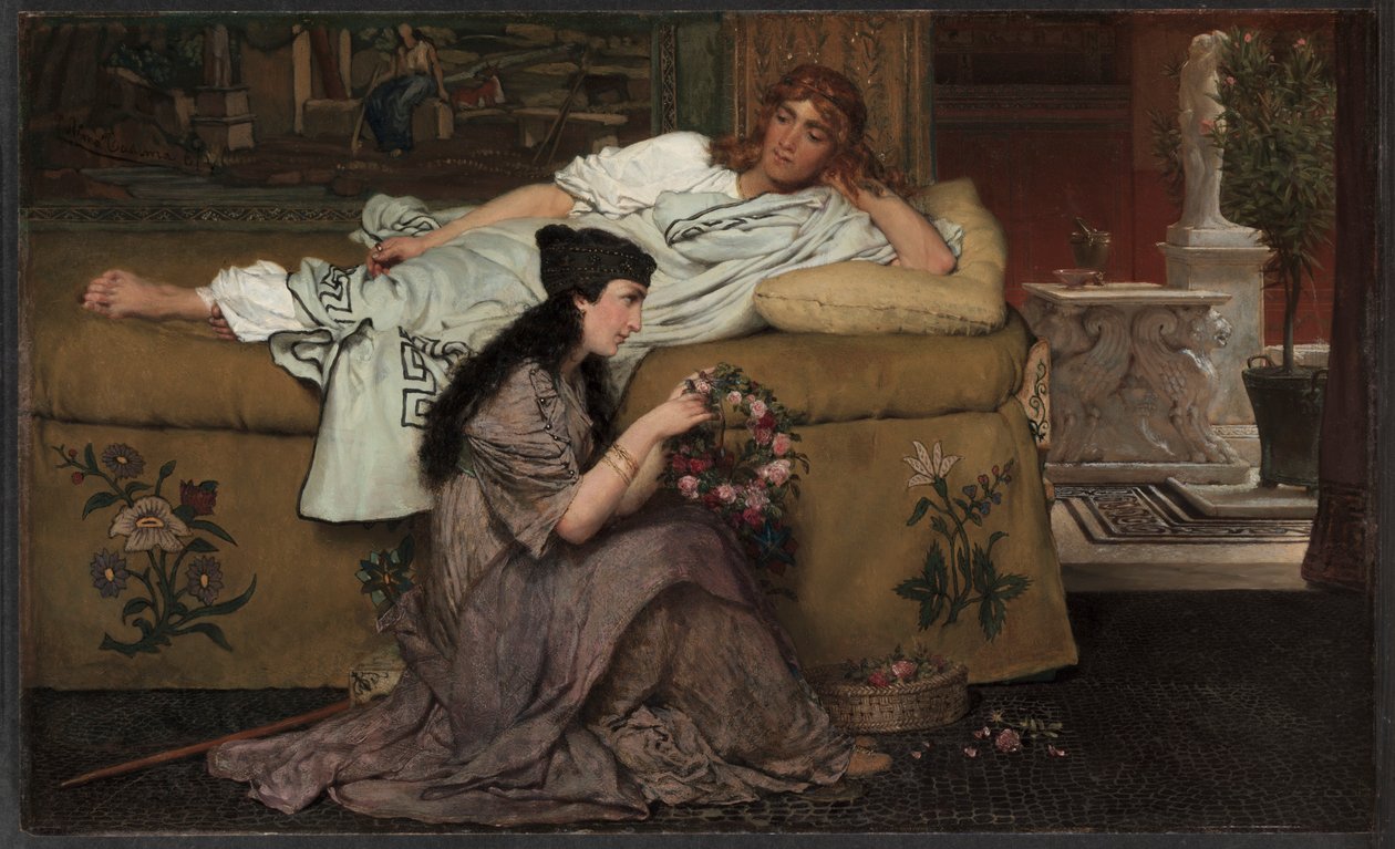 Glaucus i Nydia, 1867. autorstwa Lawrence Alma Tadema