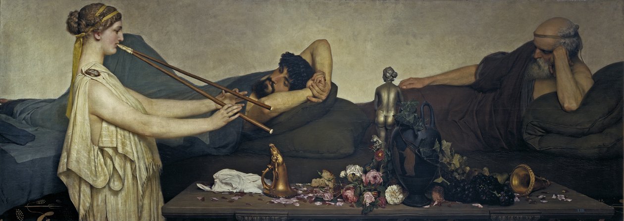Scena pompejańska lub Siesta autorstwa Lawrence Alma Tadema