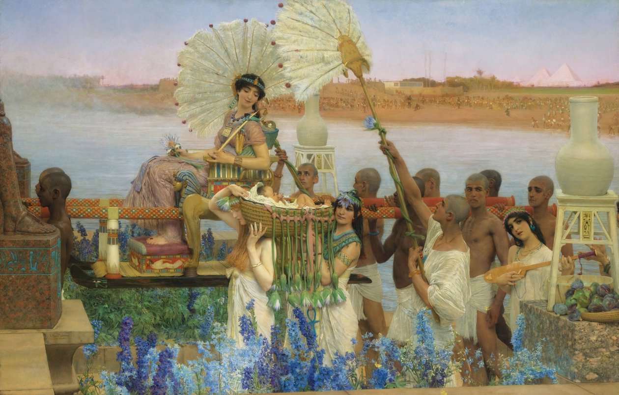 Znalezienie Mojżesza autorstwa Lawrence Alma Tadema