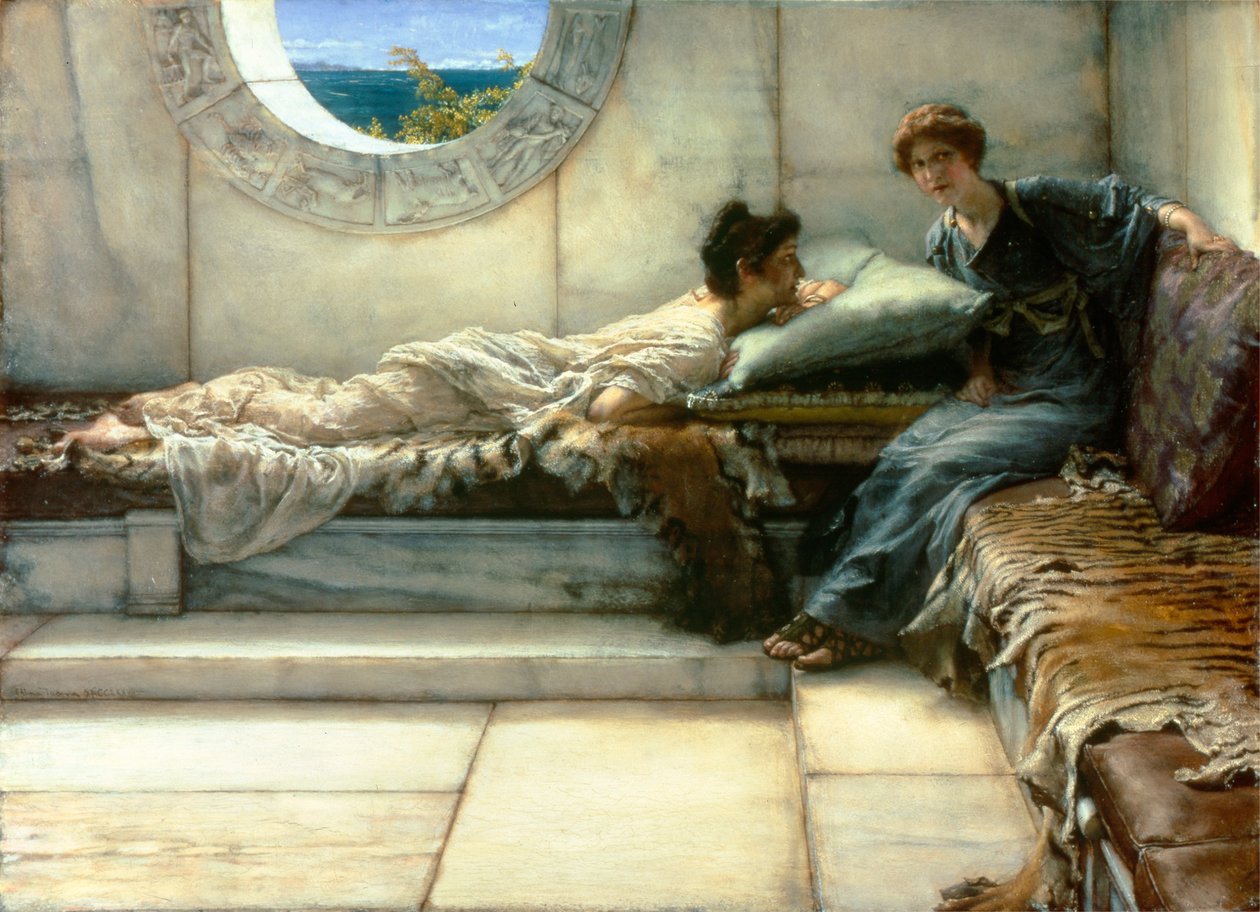 Sekret autorstwa Lawrence Alma Tadema
