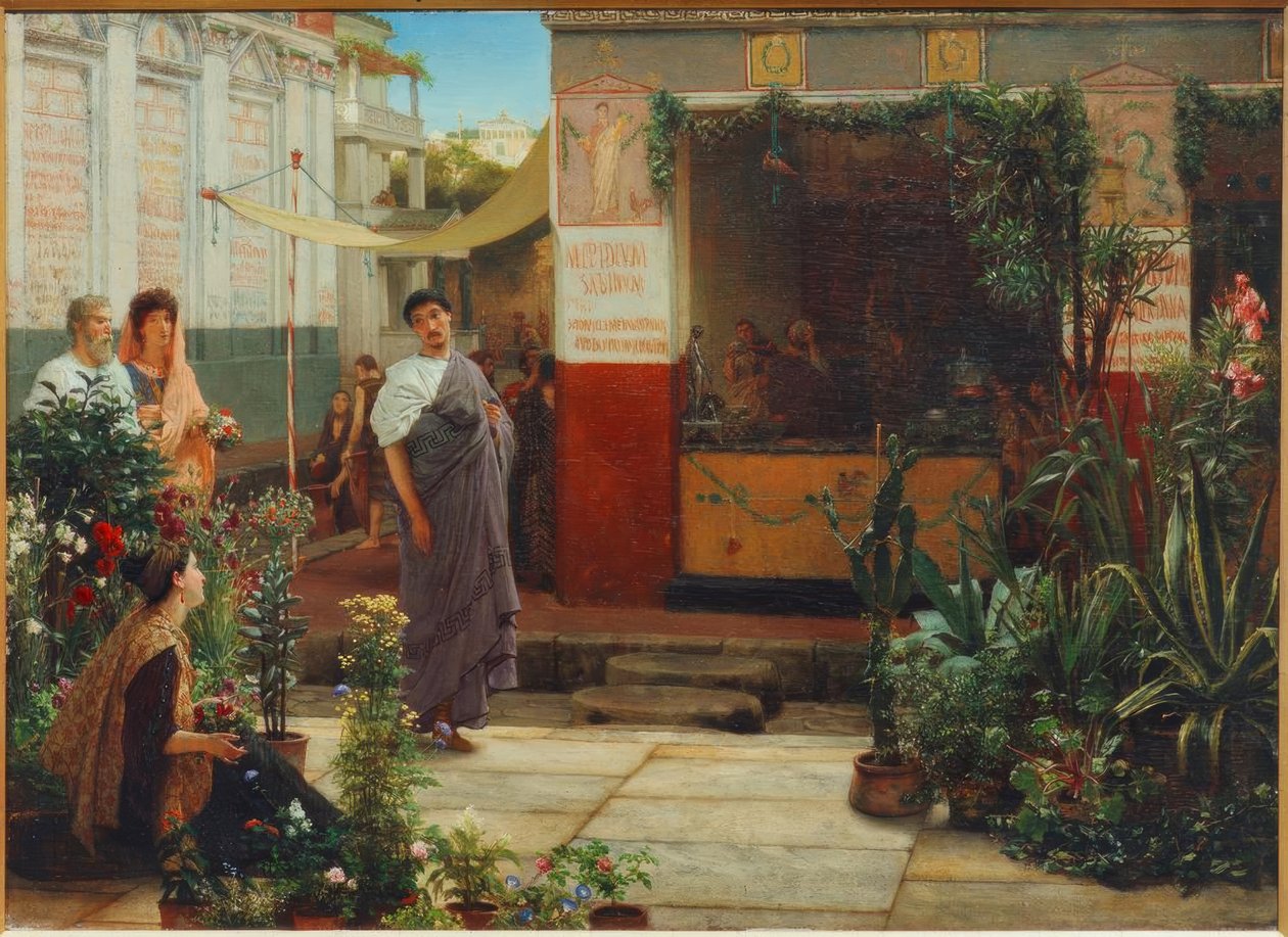 Rynek kwiatowy autorstwa Lawrence Alma Tadema
