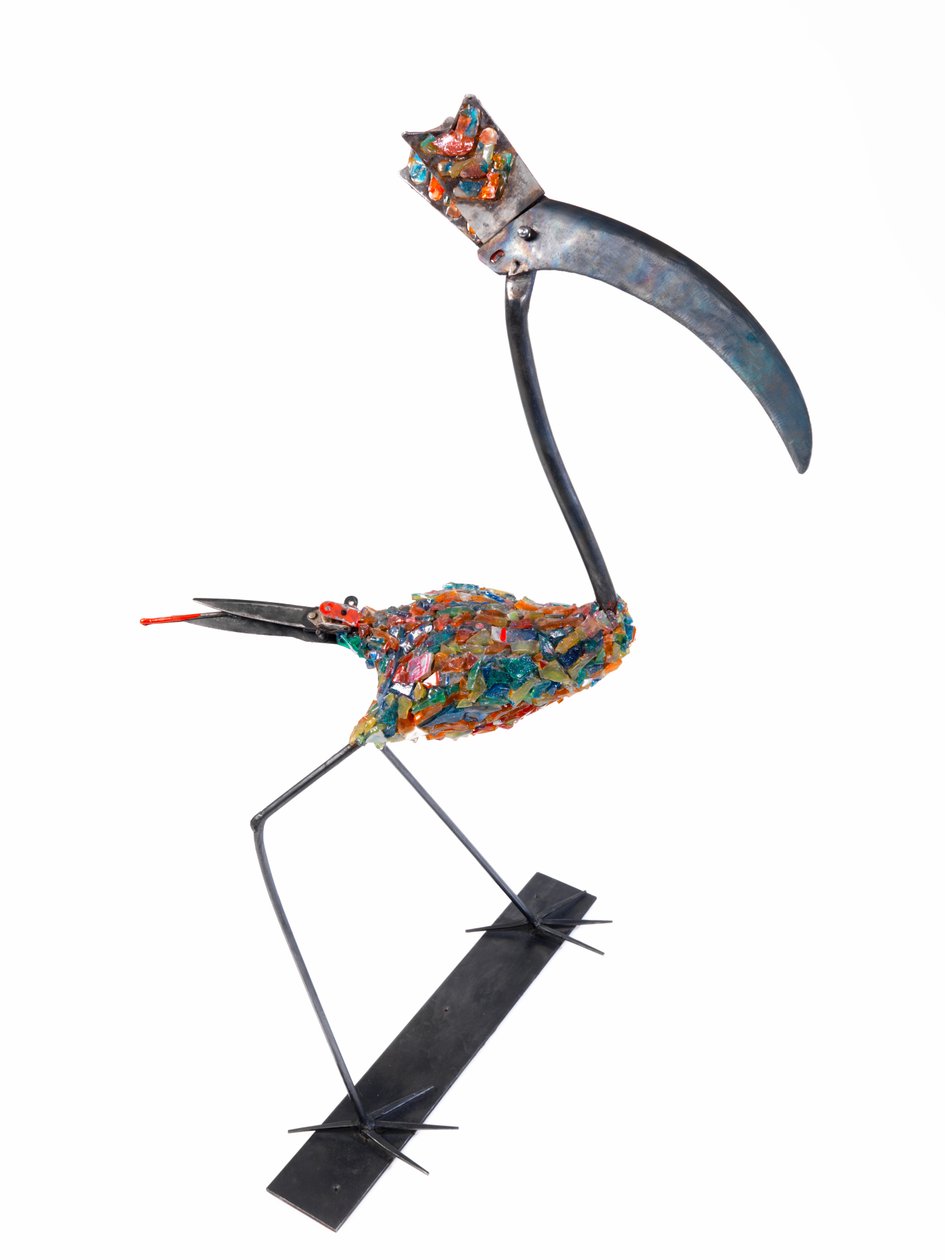 Bocian, 2009 (metal) autorstwa Lawrie Simonson