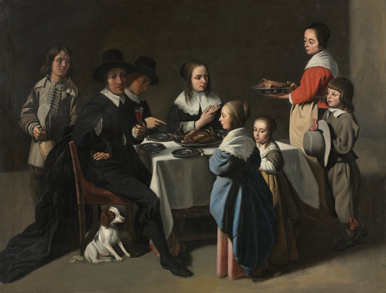 Posiłek rodzinny autorstwa Le Nain family
