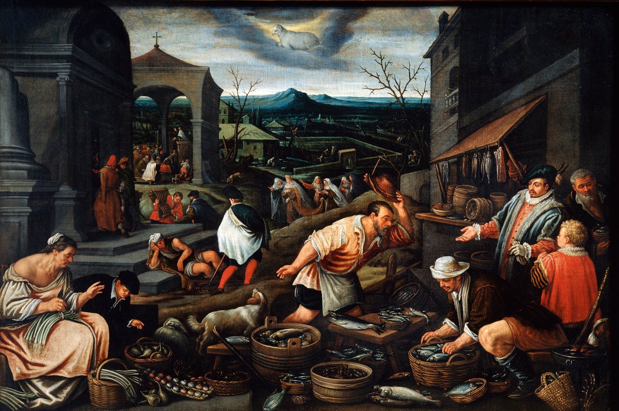 kwiecień, XVII wiek autorstwa Leandro Bassano