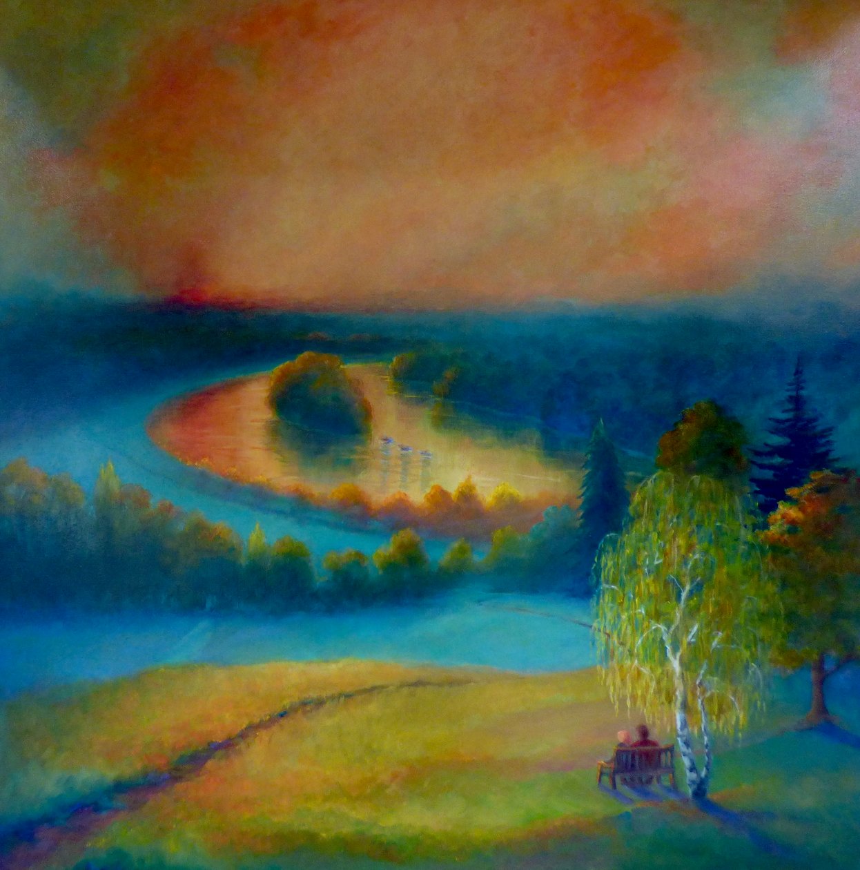 Petersham Green and Gold, 2019, autorstwa Lee Campbell
