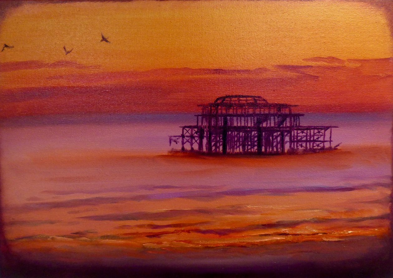 Brighton Glow, 2023 (olej na płótnie) autorstwa Lee Campbell