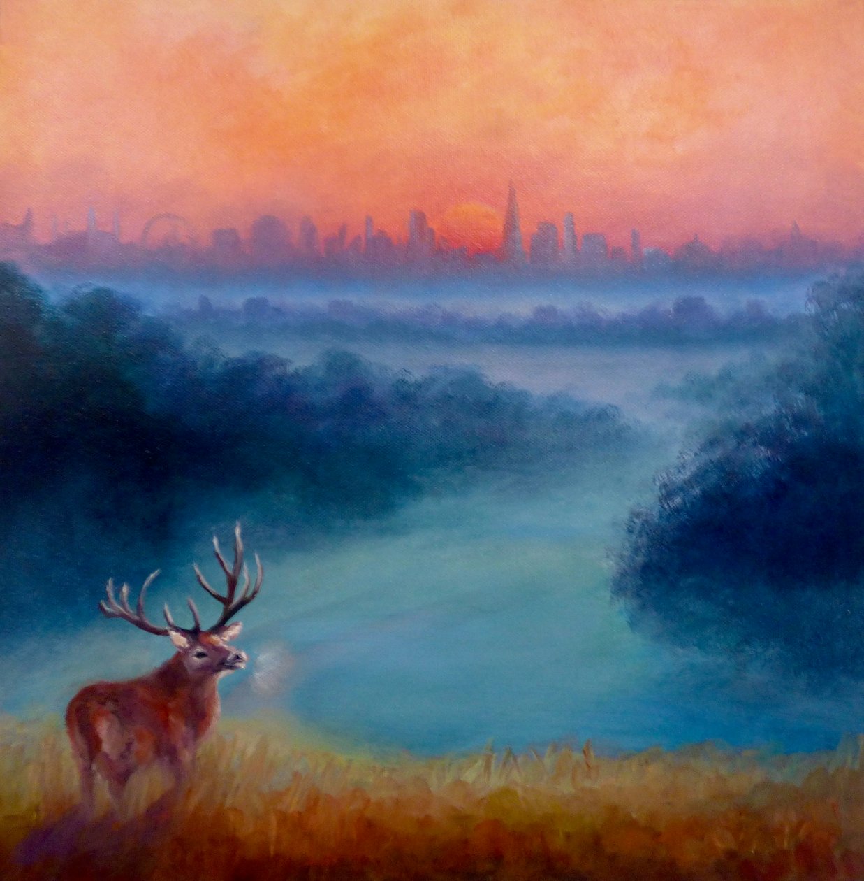 Wczesny poranek, Richmond Park, 2023 r. autorstwa Lee Campbell