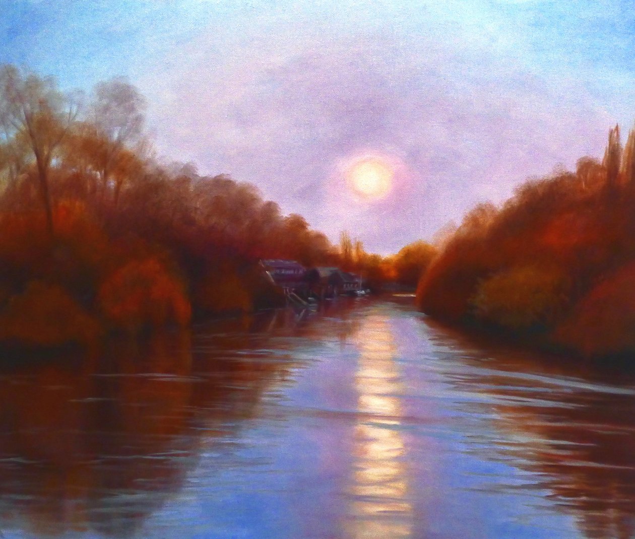 Refleksje na temat wyspy Eel Pie, 2023 autorstwa Lee Campbell