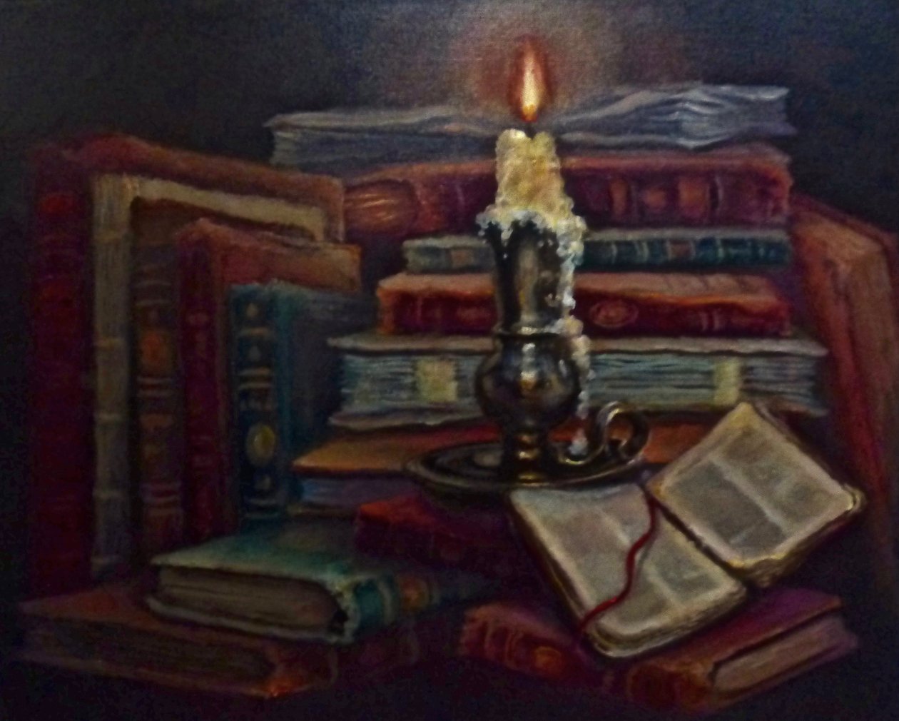 Lambent Seeker, 2024 (olej na płótnie) autorstwa Lee Campbell