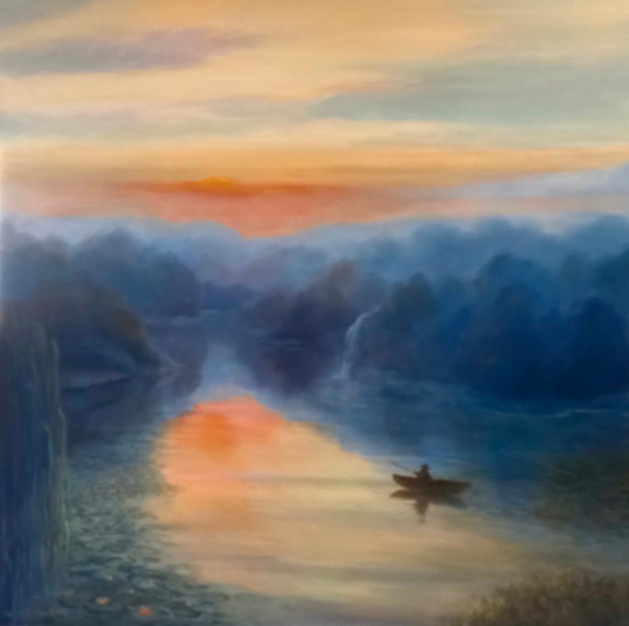 Poranne Refleksje, 2021 (olej na płótnie) autorstwa Lee Campbell