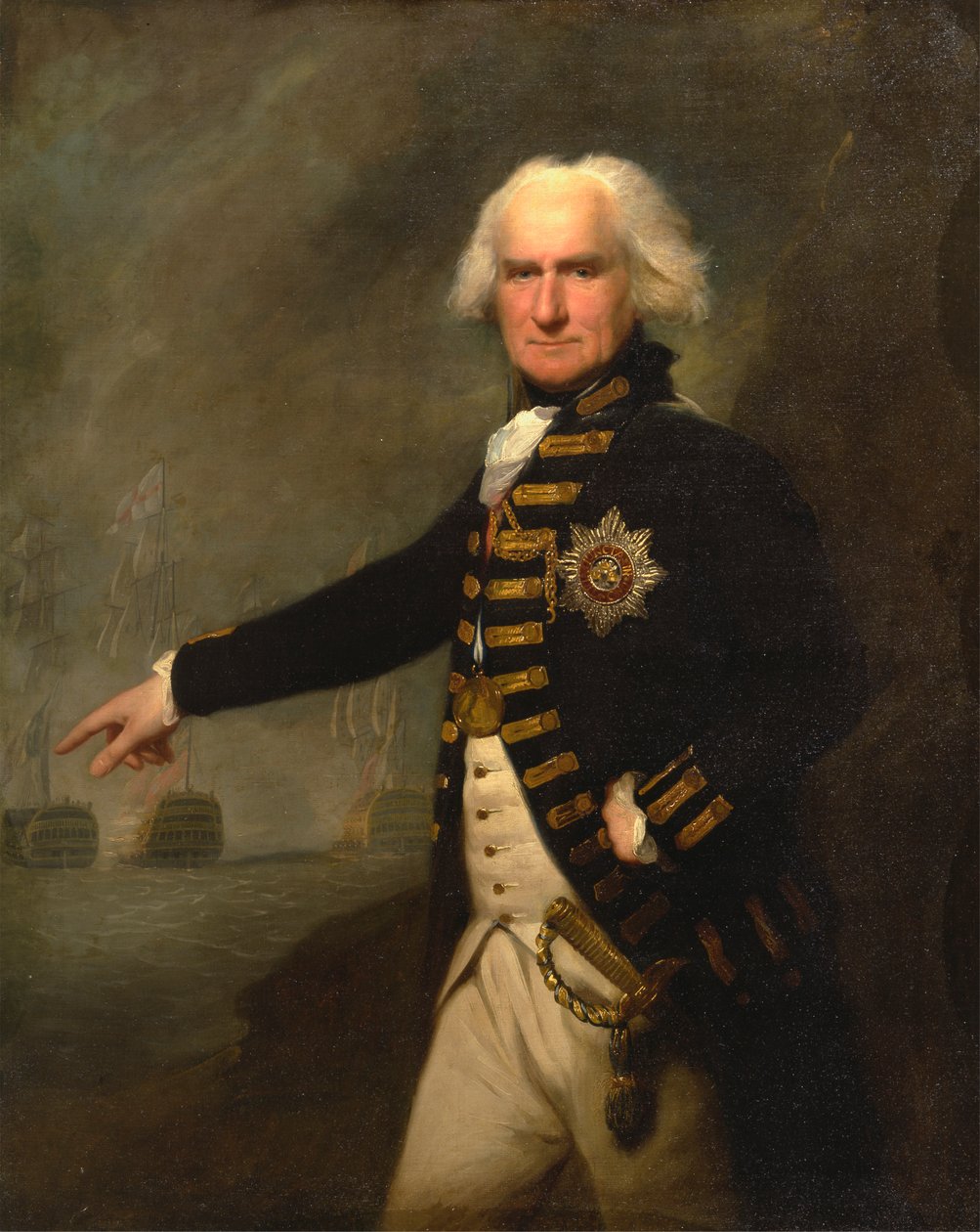 Admirała Lorda Bridporta autorstwa Lemuel Francis Abbott