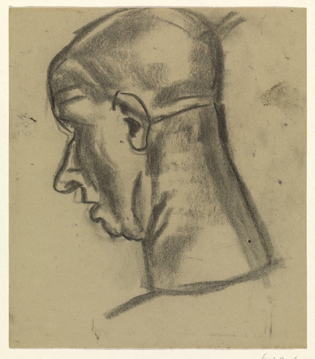 Tył głowy łysego mężczyzny autorstwa Leo Gestel