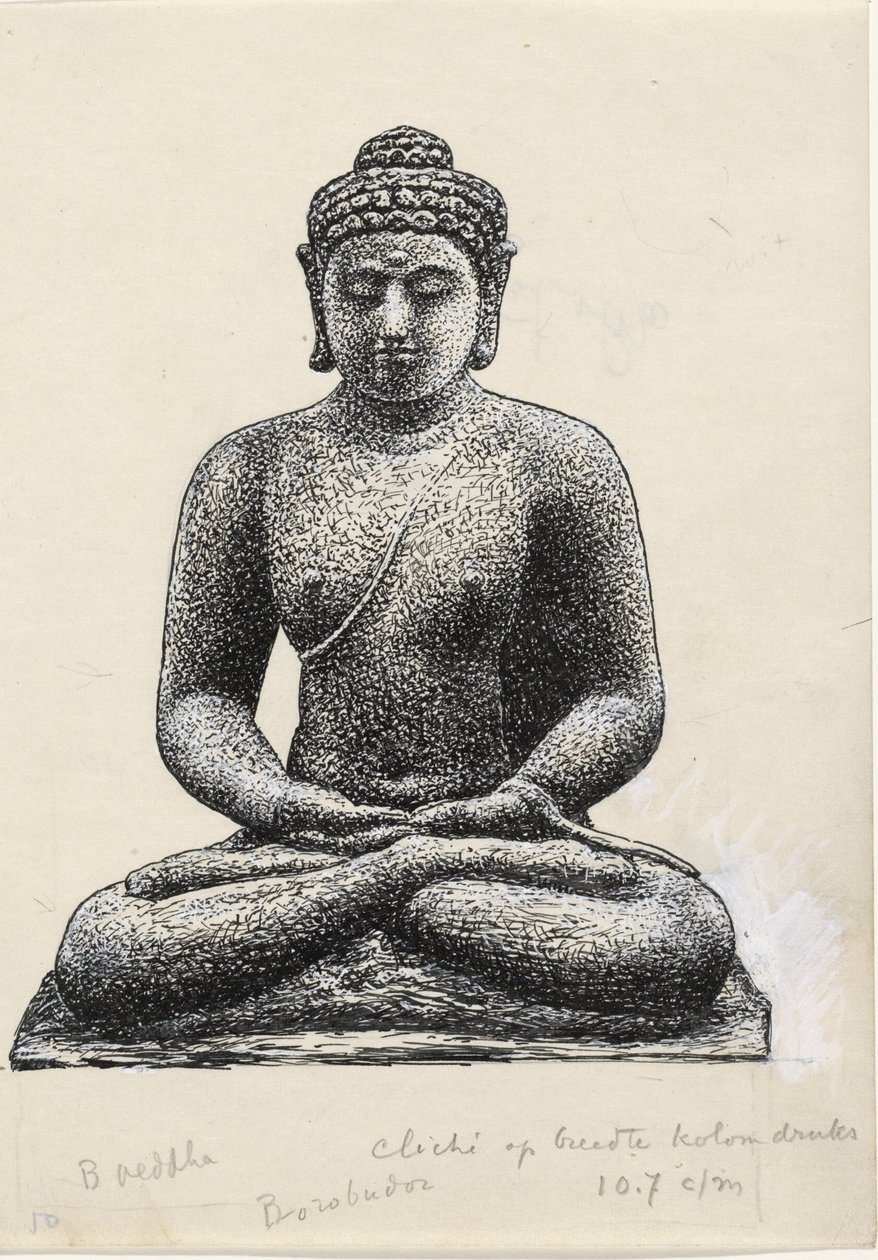 Budda na Borobudur autorstwa Leo Gestel