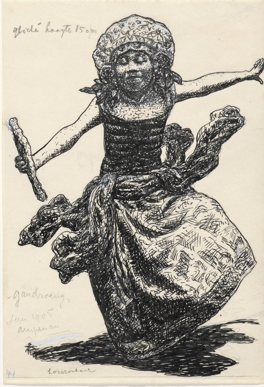 Gandrung danseres w Ampenan autorstwa Leo Gestel