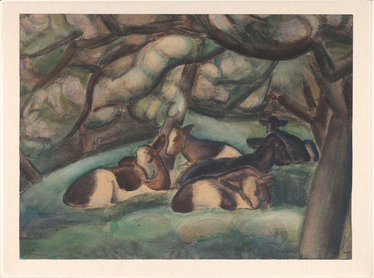 Krowy w Beemster autorstwa Leo Gestel