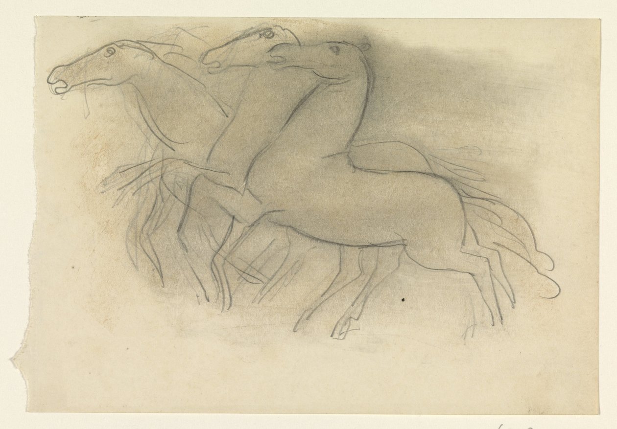 Biegnące konie autorstwa Leo Gestel