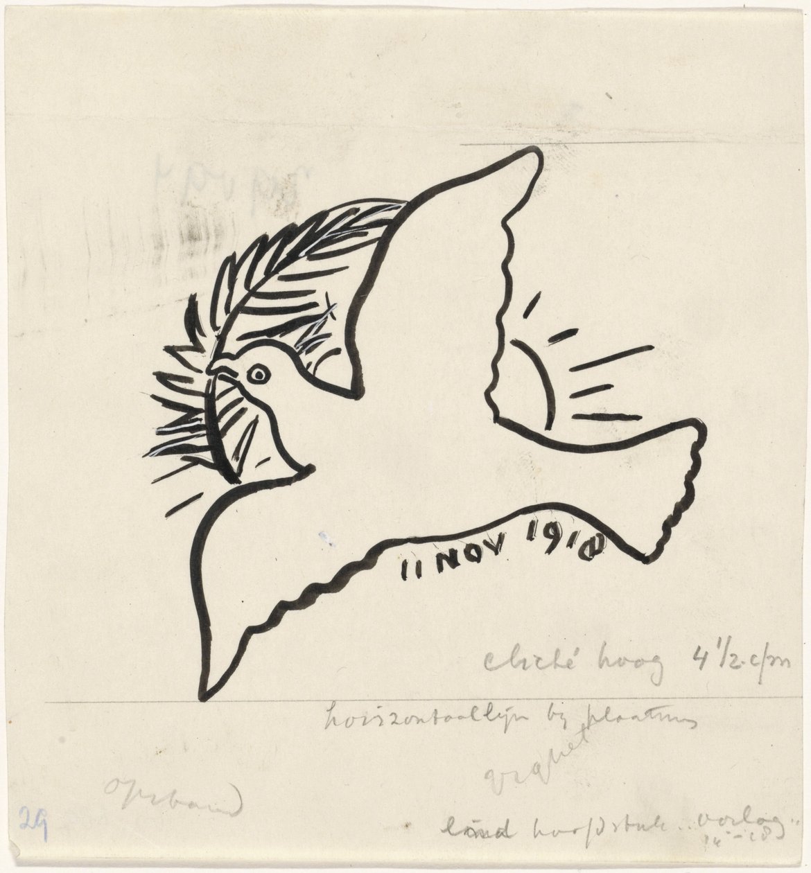 Gołąb pokoju autorstwa Leo Gestel