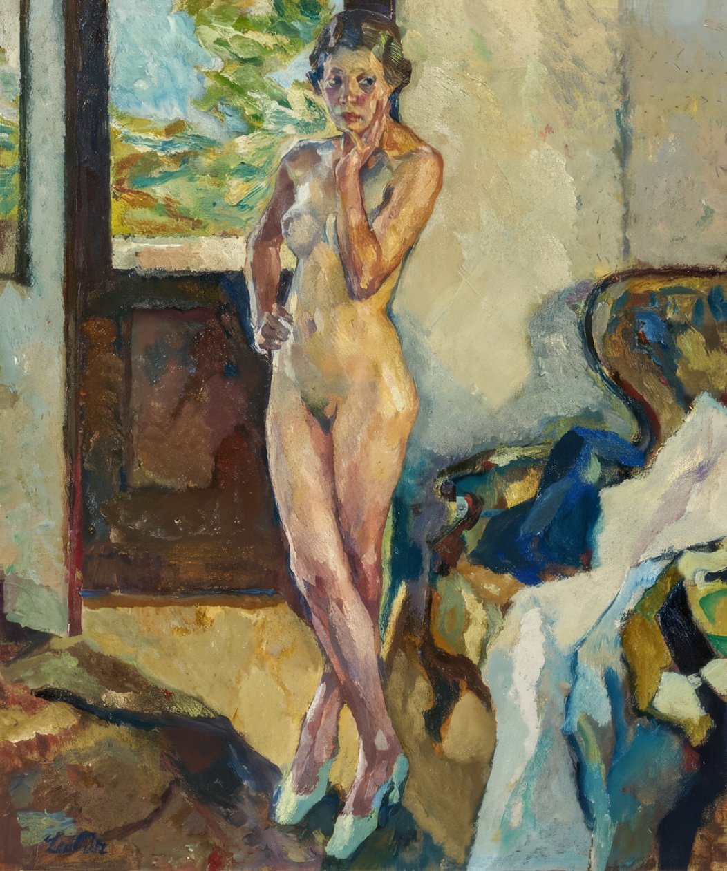Przy oknie autorstwa Leo Putz