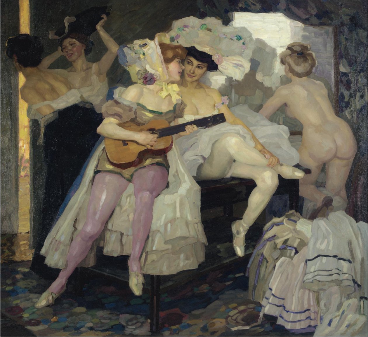 Za kulisami, 1905 autorstwa Leo Putz
