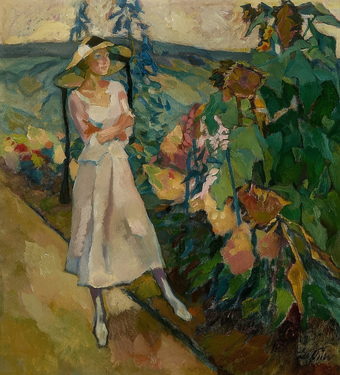 Ogród Gautingera. 1920 autorstwa Leo Putz
