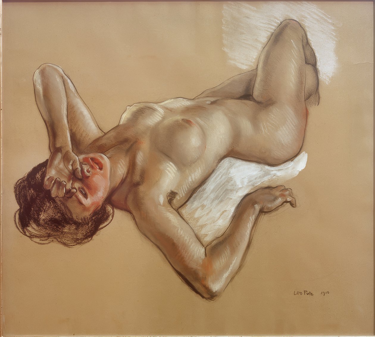 Leżąca nago (Alissa) autorstwa Leo Putz