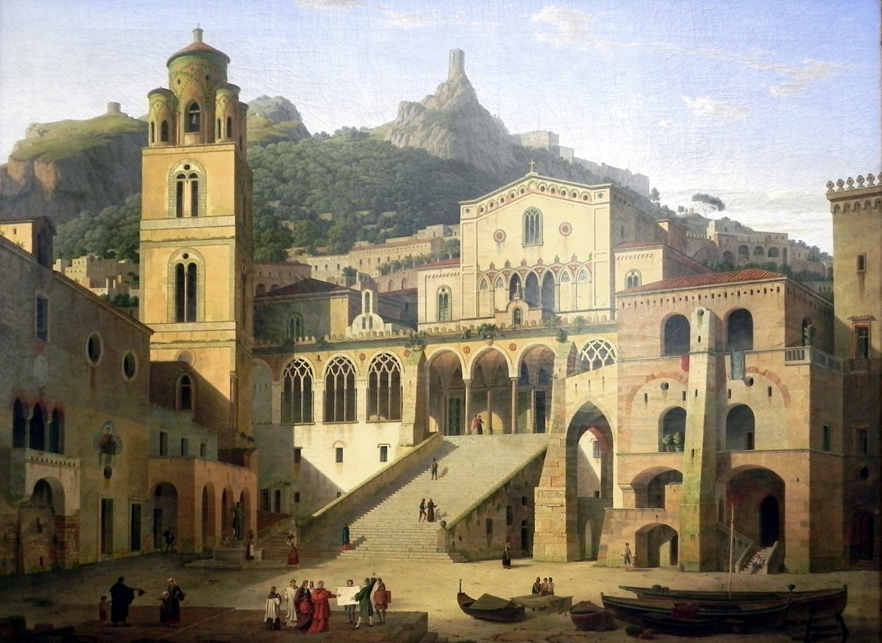Plac Katedralny Klenze Amalfi autorstwa Leo von Klenze