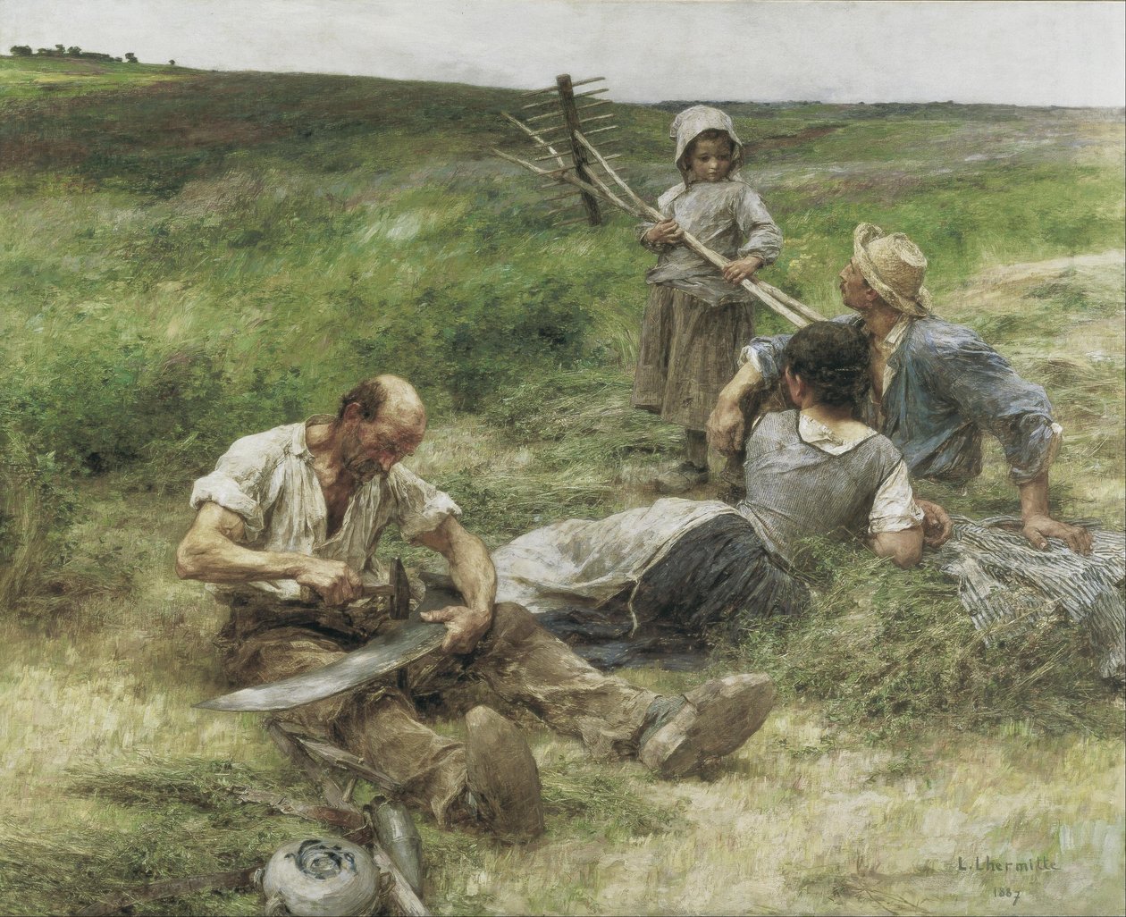 Sianokosy autorstwa Leon Augustin Lhermitte