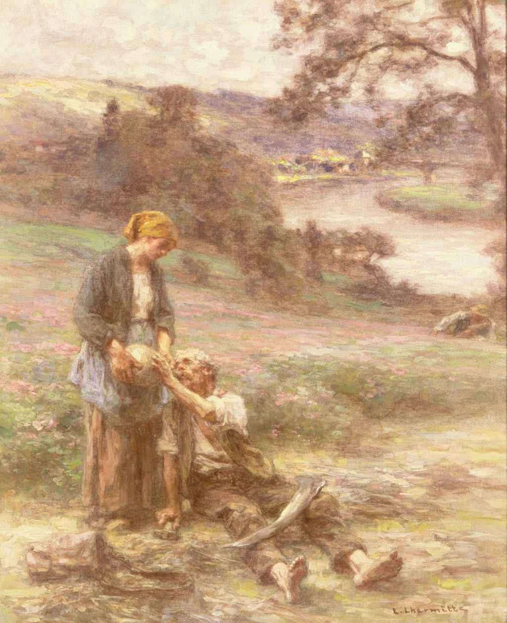 Odpoczynek Żniwiarza autorstwa Leon Augustin Lhermitte