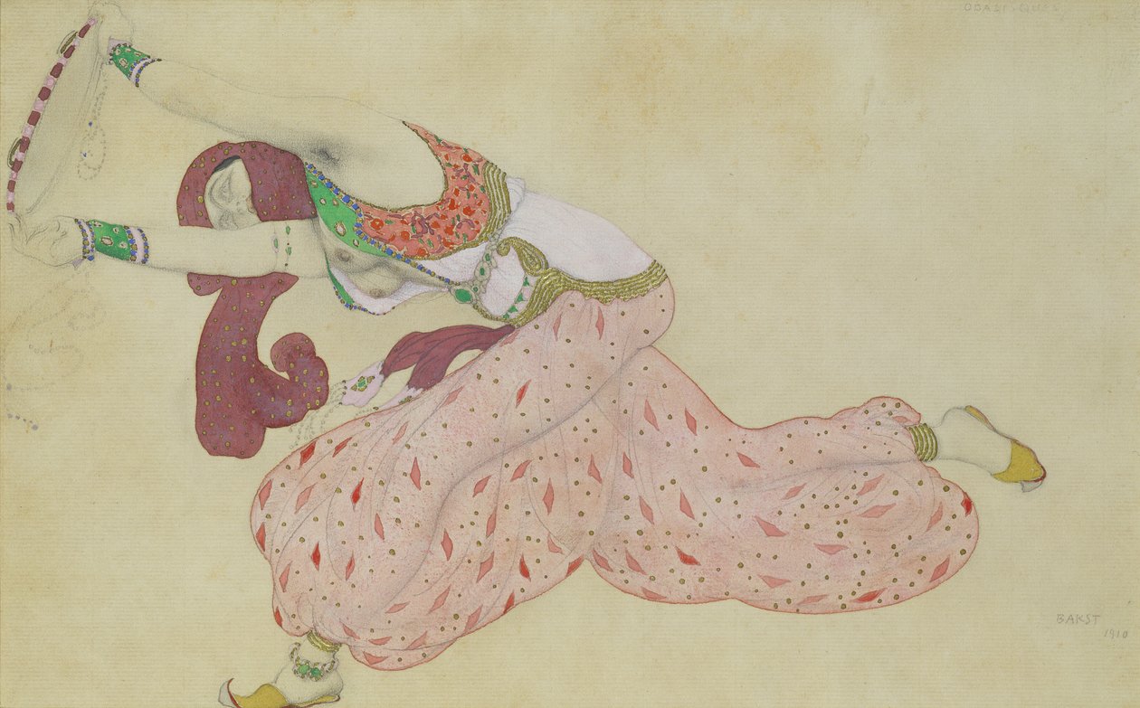 Kostiumy dla Szeherezady, 1910 autorstwa Leon Bakst
