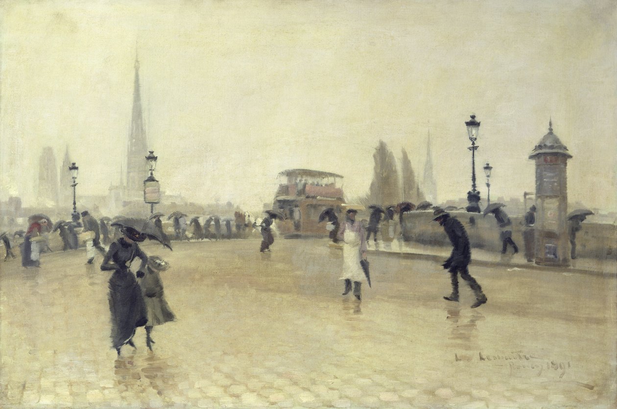 Pont Corneille, Rouen, 1891 autorstwa Léon Jules Lemaître