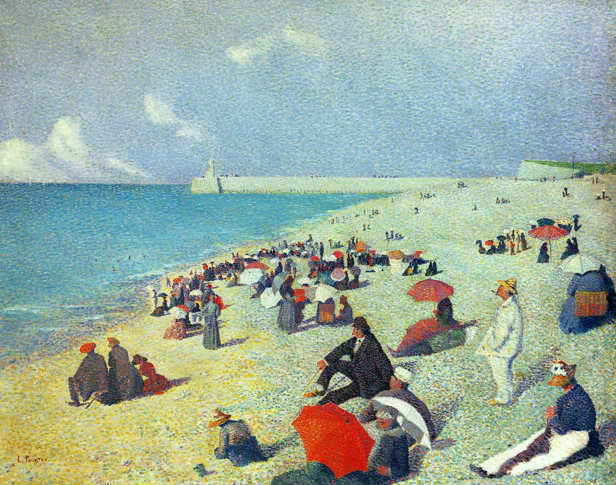Na plaży autorstwa Leon Pourtau