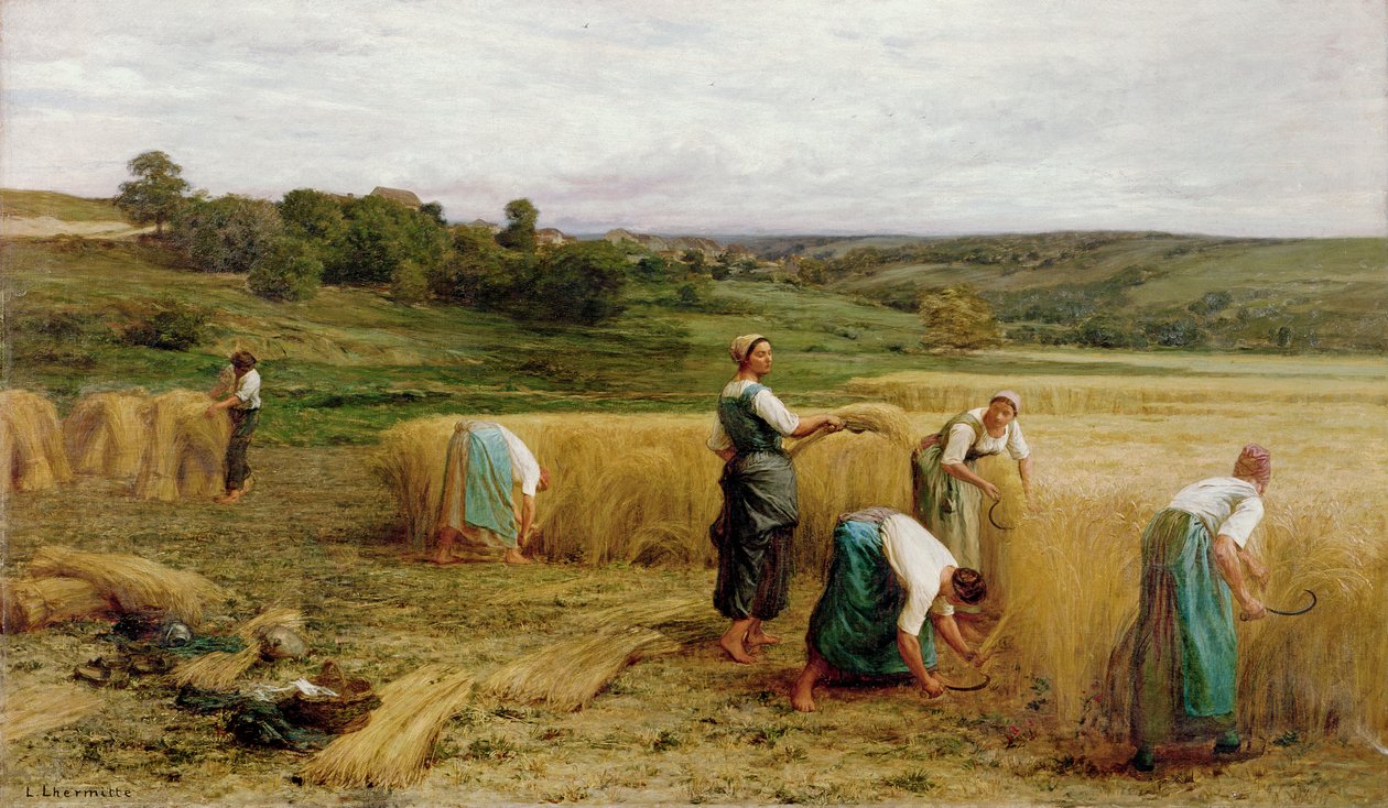 Żniwa, 1874 r. autorstwa Leon Augustin Lhermitte