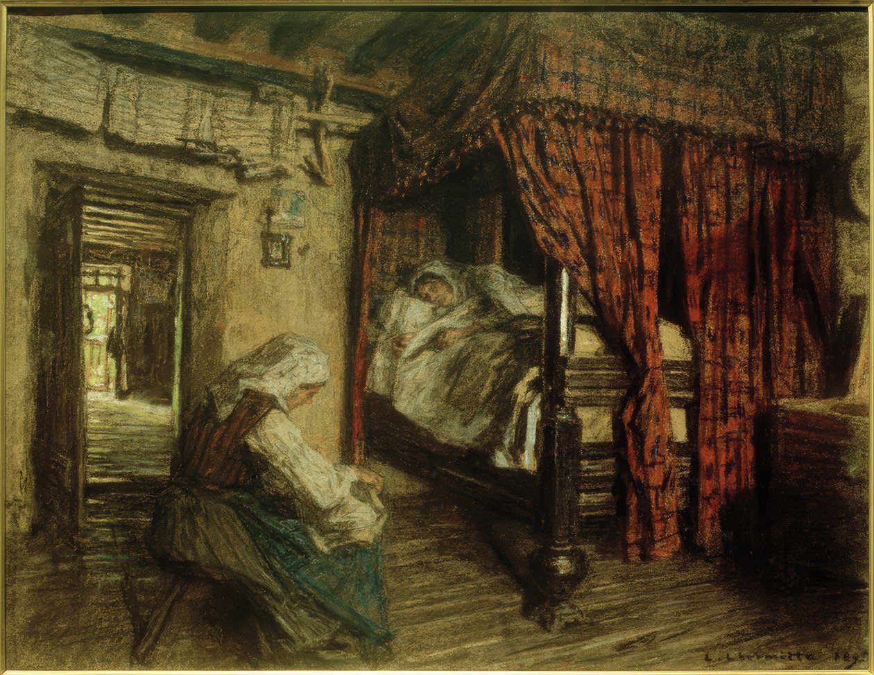 Wnętrze autorstwa Leon Augustin Lhermitte