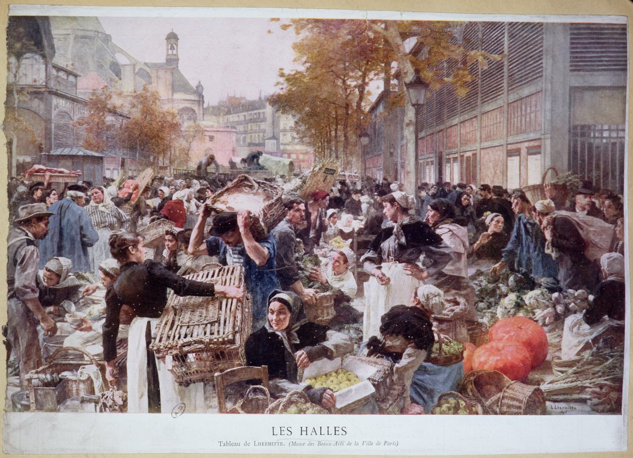 Les Halles, 1893 autorstwa Leon Augustin Lhermitte