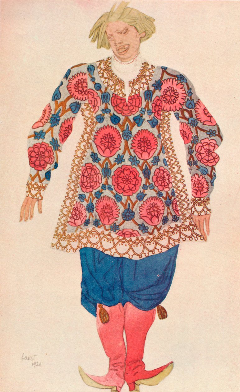 Rosyjski Buffon, 1924 autorstwa Leon Bakst