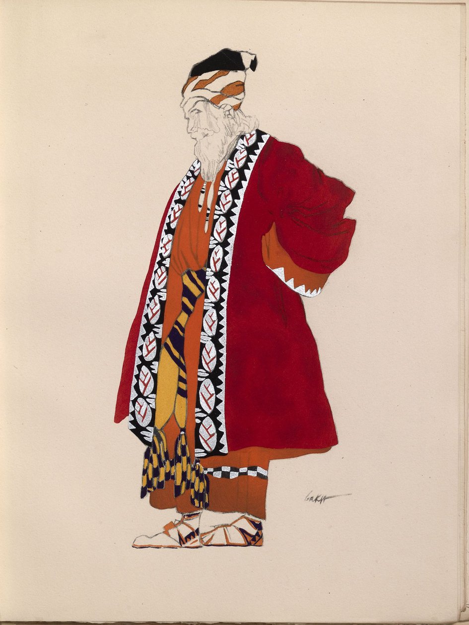 Projekt kostiumu autorstwa Leon Bakst