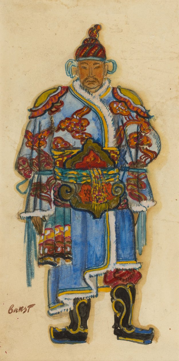 Projektowanie kostiumów orientalnych autorstwa Leon Bakst