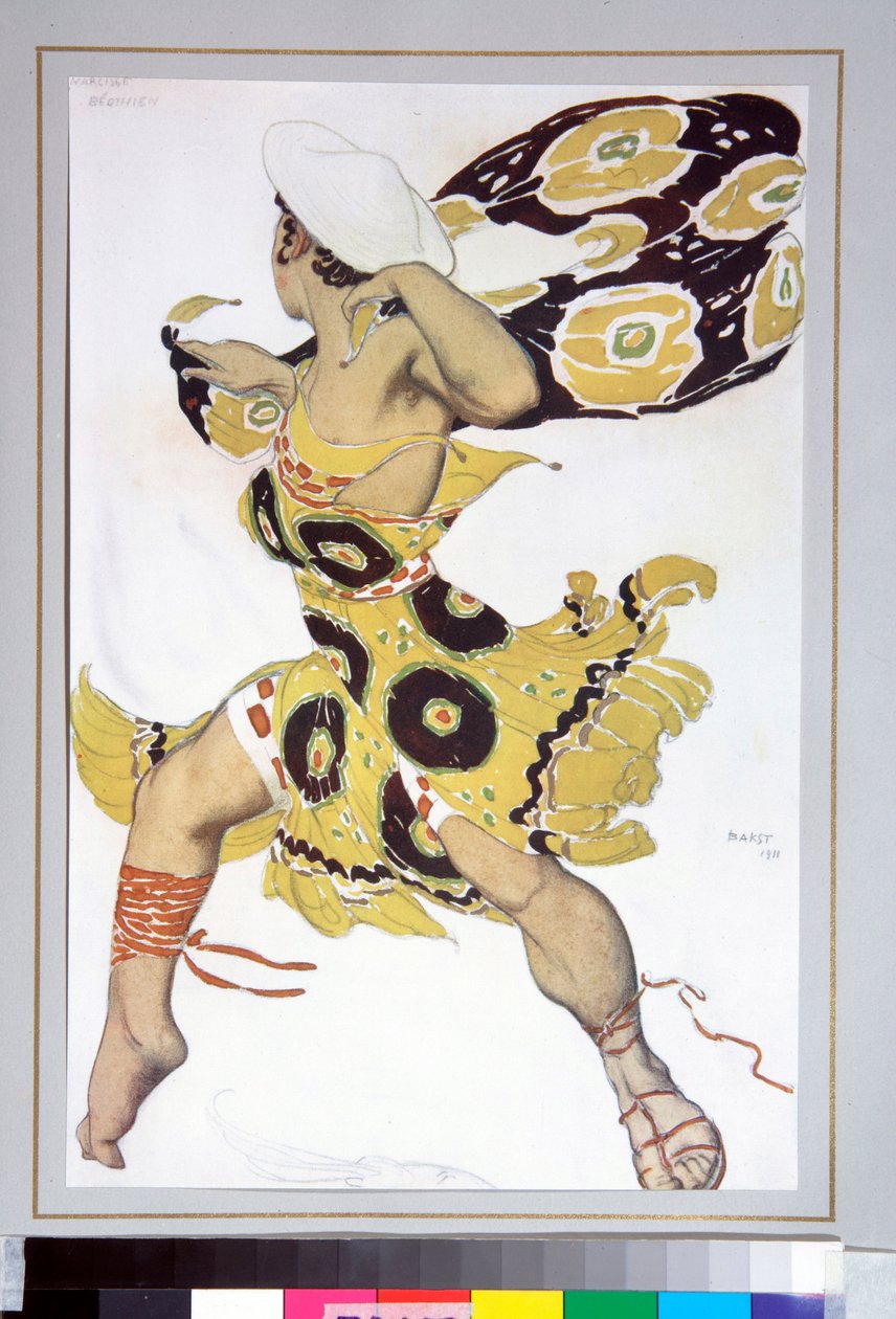 Fobos. Kostium do baletu „Narcyz” autorstwa Leon Bakst