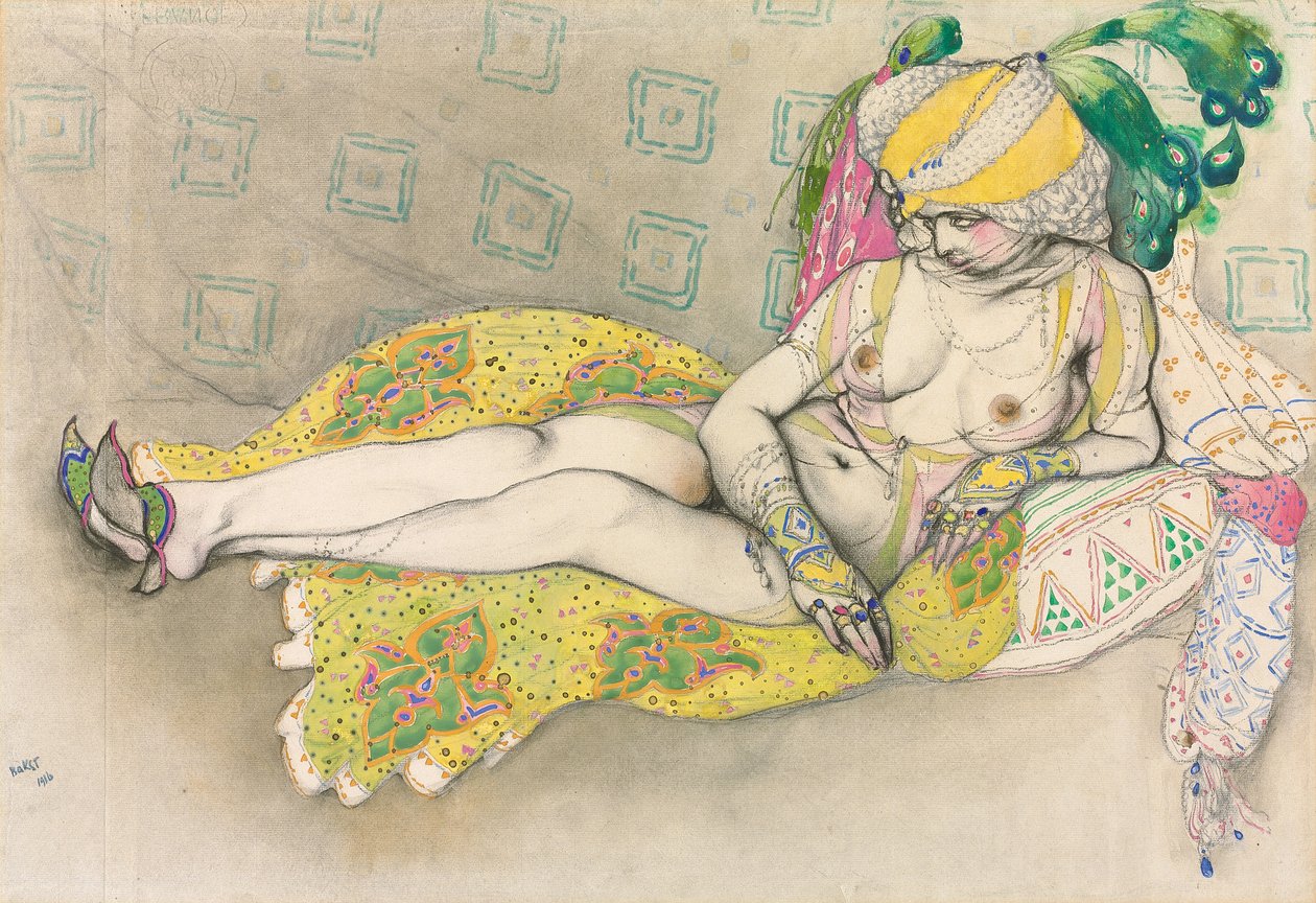 Żółta Sułtana autorstwa Leon Bakst