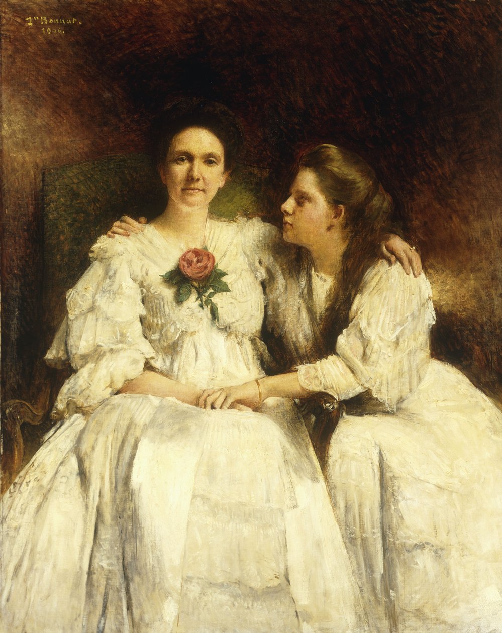 Matka i córka, 1905 autorstwa Leon Bonnant