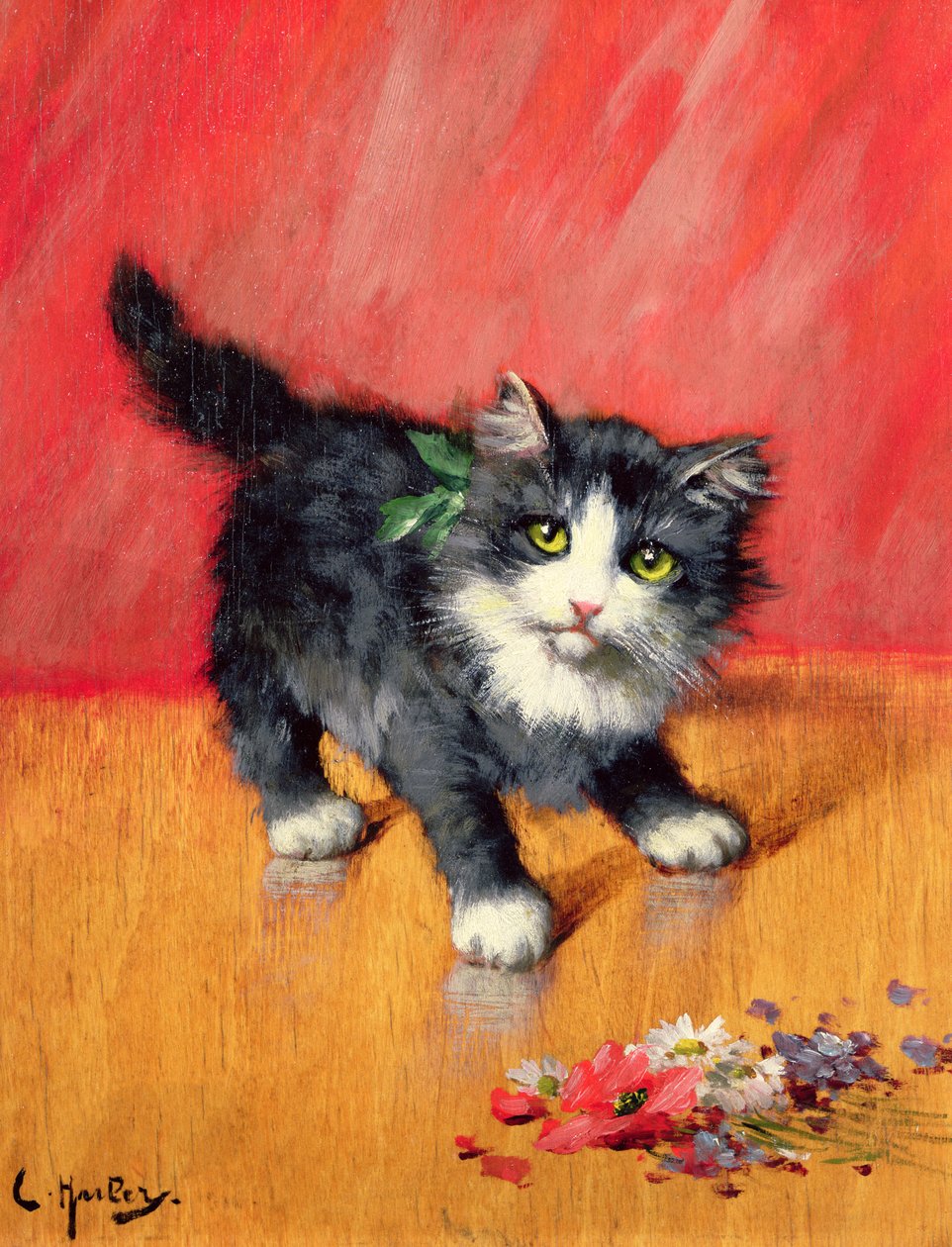 Niewinne spojrzenie autorstwa Leon Charles Huber